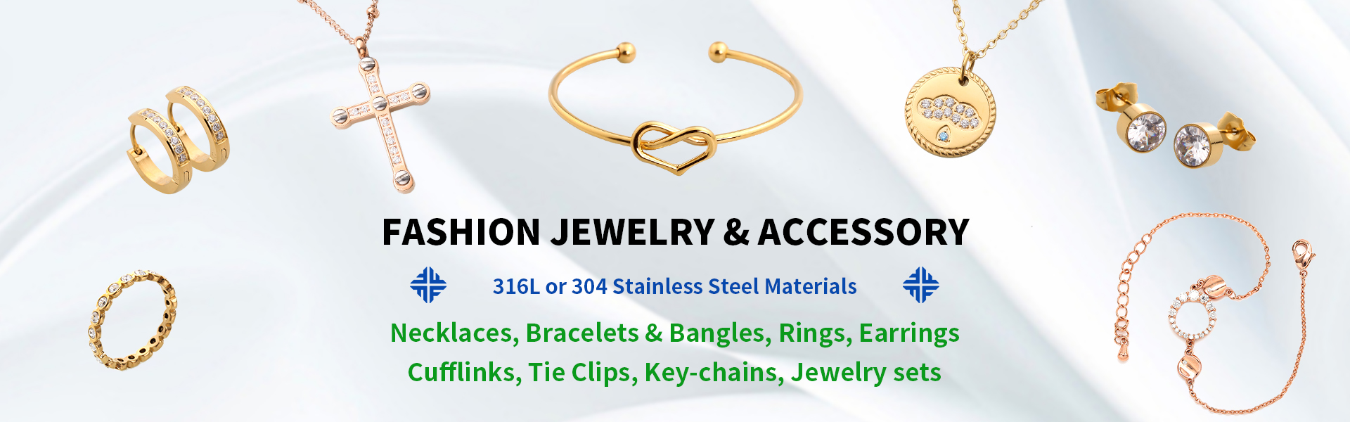 đồ trang sức bằng thép không gỉ, đồ trang sức và phụ kiện thời trang, nhà bán buôn và nhà sản xuất đồ trang sức,Dongguan Fullten Jewelry Co., Ltd